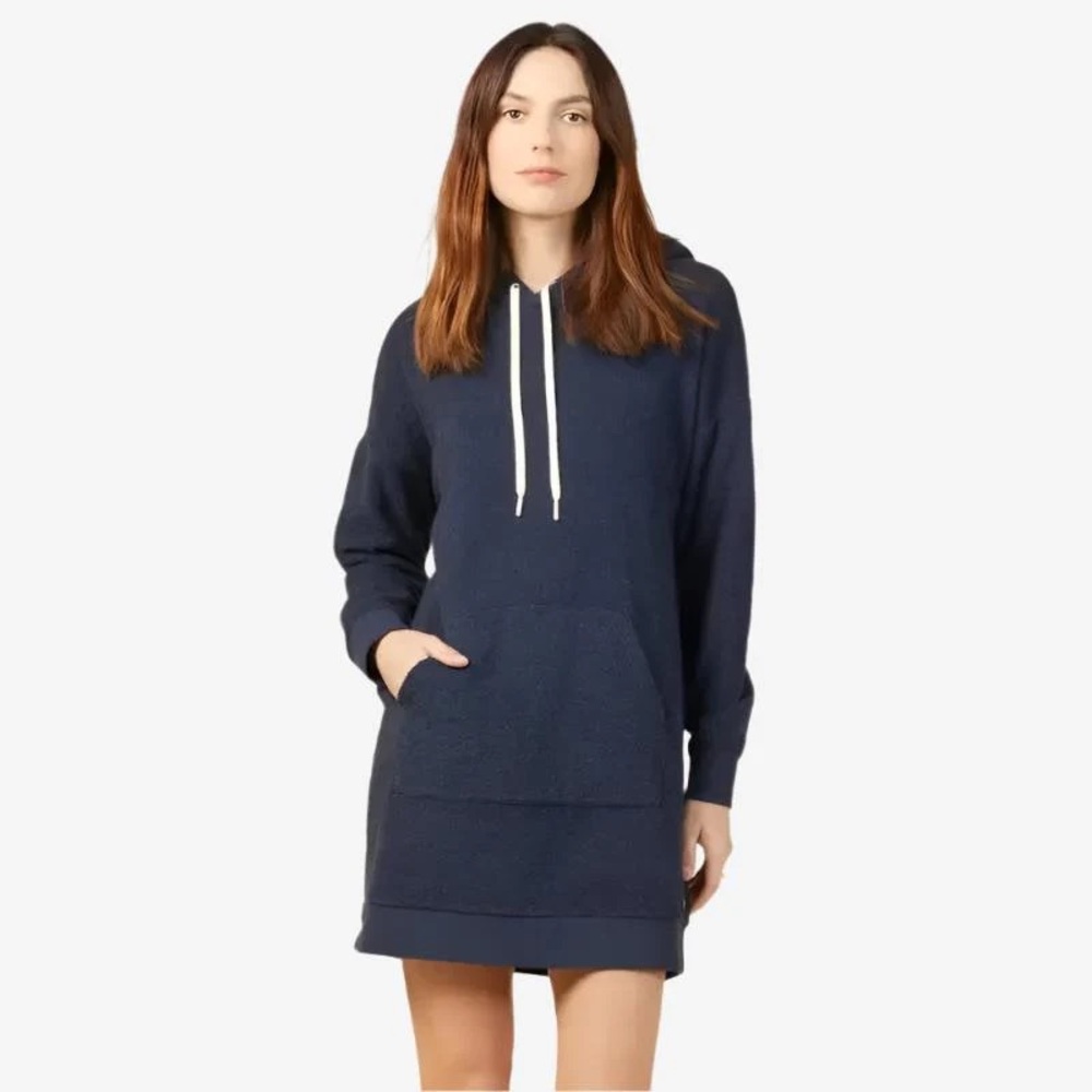 NEW OUTERKNOWN hightide hoodie dress in night Small